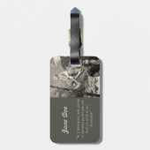 Gepäckanhänger-St- Christopherreisend-Jesus-Gebet Gepäckanhänger (Rückseite vertikal)