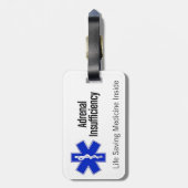 Gepäckanhänger: Steroid-Abhängiger Gepäckanhänger (Rückseite vertikal)