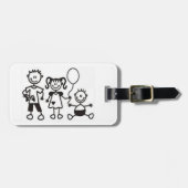 Gepäckanhänger/Strichmännchen Gepäckanhänger (Vorderseite horizontal)