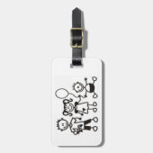 Gepäckanhänger/Strichmännchen Gepäckanhänger (Vorderseite vertikal)