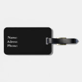 Gepäckanhänger/Strichmännchen Gepäckanhänger (Rückseite horizontal)