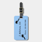 Gepäckanhänger - Taucher (Vorderseite vertikal)