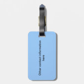 Gepäckanhänger - Taucher (Rückseite vertikal)