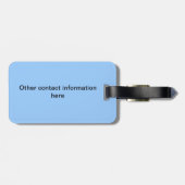 Gepäckanhänger - Taucher (Rückseite horizontal)