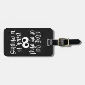 Gepäckanhänger "Verrückt" (Vorderseite horizontal)