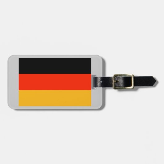 Gepäckanhänger von Deutschland (Vorderseite horizontal)