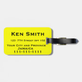 Gepäckanhänger von Jamaika (Rückseite horizontal)