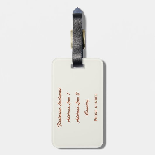 Gepäckanhänger von Las Vegas (Rückseite vertikal)