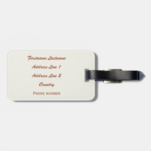 Gepäckanhänger von Las Vegas (Rückseite horizontal)