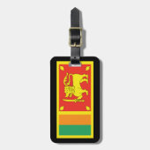 Gepäckanhänger von Sri Lanka (Vorderseite vertikal)