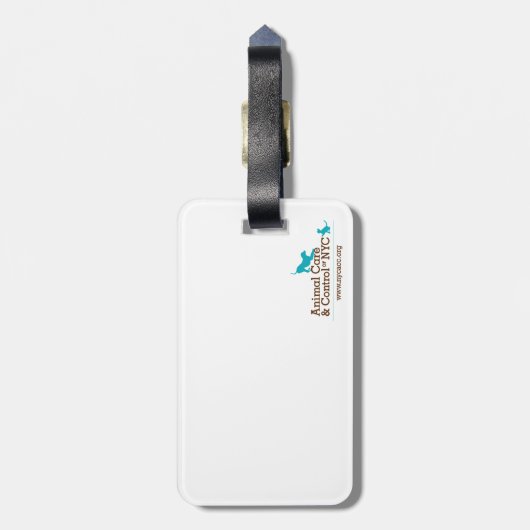 Gepäckanhänger "Walter die Katze " (Rückseite vertikal)