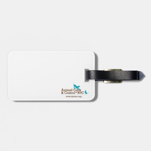 Gepäckanhänger "Walter die Katze " (Rückseite horizontal)