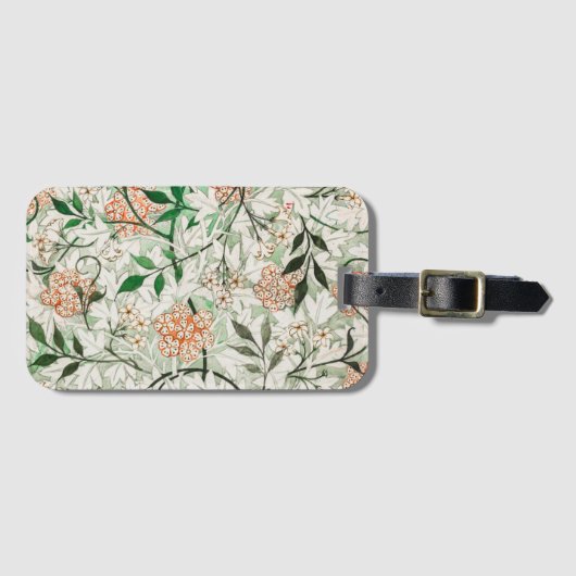 Gepäckanhänger: WILLIAM MORRIS: JASMINE Gepäckanhänger (Vorderseite (Horizontal))