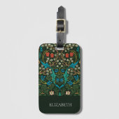 Gepäckanhänger: WILLIAM MORRIS : TULIPS Gepäckanhänger (Vorderseite Vertikal)