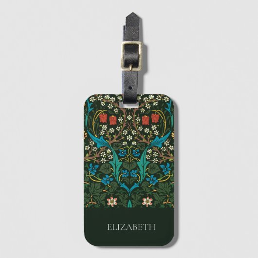 Gepäckanhänger: WILLIAM MORRIS : TULIPS Gepäckanhänger (Vorderseite Vertikal)
