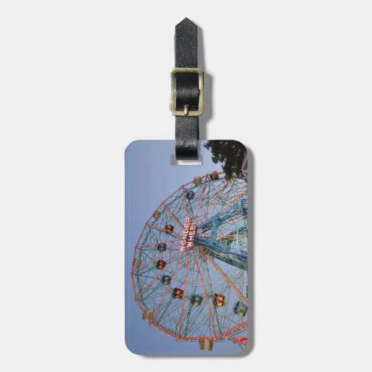 Gepäckanhänger: Wunder-Rad bei Coney Island Gepäckanhänger (Vorderseite vertikal)