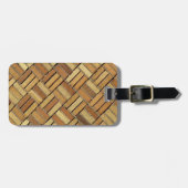 Gepäckanhänger - Ziegelsteinmuster (Vorderseite horizontal)