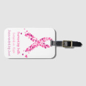 Gepäckanhänger zur Unterstützung von Brustkrebs (Vorderseite (Horizontal))