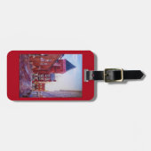 Gepäckanhängergeldbeutelumbau-Schlüsselkette Gepäckanhänger (Vorderseite horizontal)