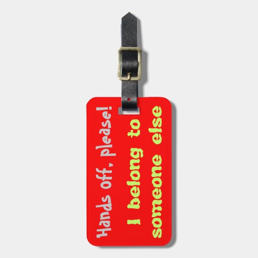 Gepäckanhängerhände gefallen weg gepäckanhänger (Vorderseite vertikal)