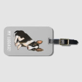 Gepäckaufbewahrung für Besitzer von Bullen-Terrier Gepäckanhänger (Vorderseite (Horizontal))