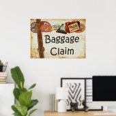 Gepäckaufkleber Poster (Heimbüro)