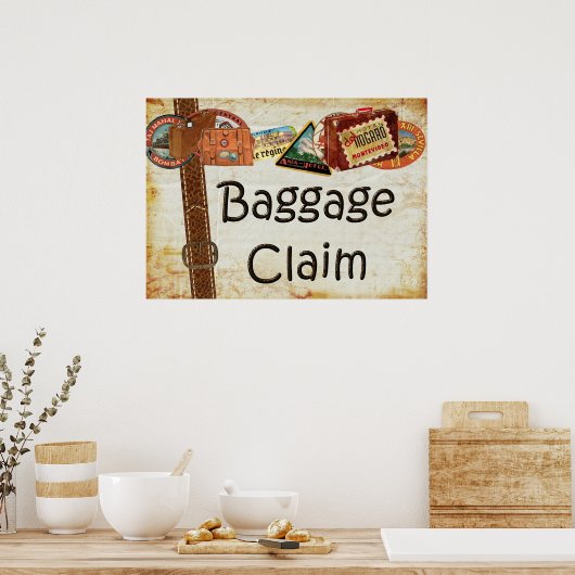 Gepäckaufkleber Poster (Küche)