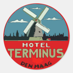 Gepäckaufkleber Runder Aufkleber