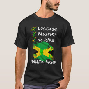 Gepäckausweis Nr. Kinder Jamaika Reiseurlaub o T-Shirt