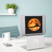 Gepäckdekor Aufkleber (Laptop auf Schreibtisch)