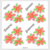 Gepäckdekore Aufkleber (Blatt)