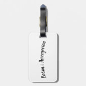 Gepäcketikett  gepäckanhänger (Rückseite vertikal)