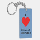 Gepäcklenker-Schlüsselkette der Liebe Schlüsselanhänger (Vorderseite links)