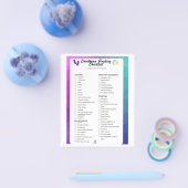 Gepäckliste Flyer (Einzeln)