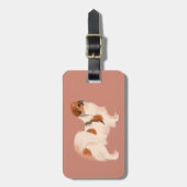 Gepäckmarke auf dem tibetischen Spanisch (Parti) Gepäckanhänger (Vorderseite vertikal)