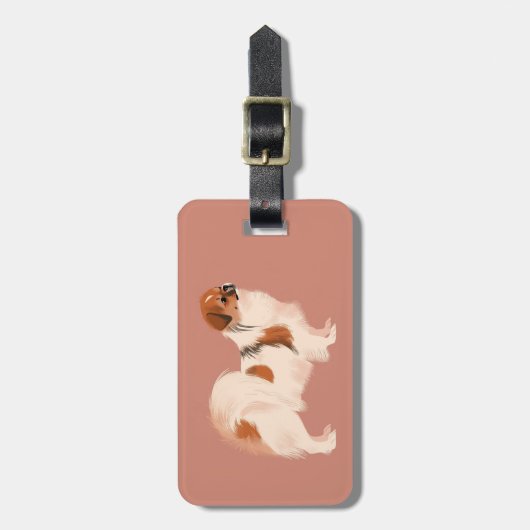 Gepäckmarke auf dem tibetischen Spanisch (Parti) Gepäckanhänger (Vorderseite vertikal)