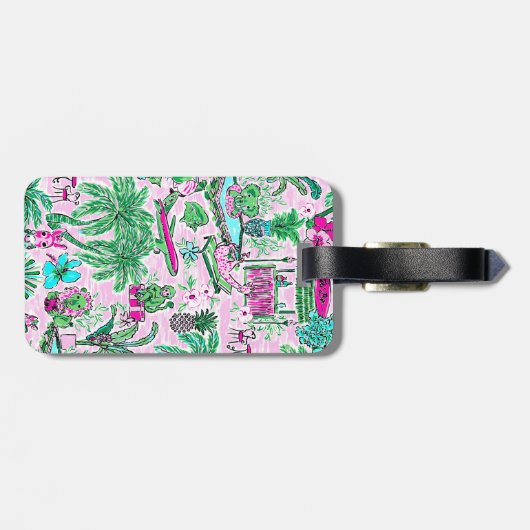 Gepäckmarke - Beach Theme Gepäckanhänger (Rückseite horizontal)