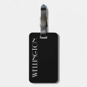 Gepäckmarke - Beutel, Briefkasten, Tasche Gepäckanhänger (Rückseite vertikal)