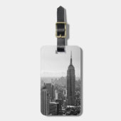 Gepäckmarke "Black & White New York City" Gepäckanhänger (Vorderseite vertikal)