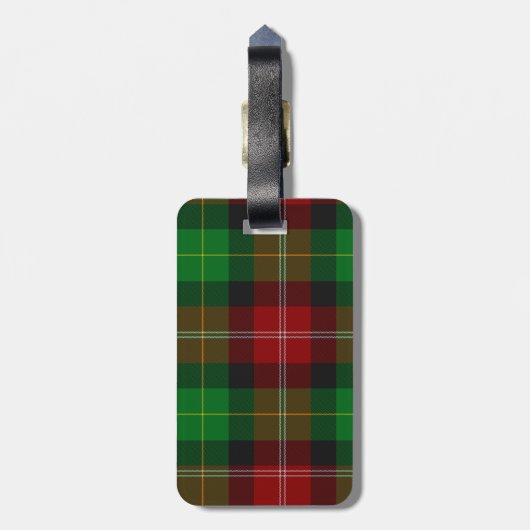 Gepäckmarke - Custom Scottish Kariert (Name hinzuf Gepäckanhänger (Rückseite vertikal)