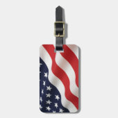 Gepäckmarke der amerikanischen Flagge Gepäckanhänger (Vorderseite vertikal)