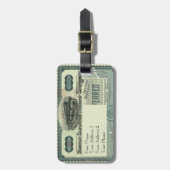 Gepäckmarke der Boston Elevated RailCompany Gepäckanhänger (Vorderseite vertikal)