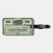 Gepäckmarke der Boston Elevated RailCompany Gepäckanhänger (Rückseite horizontal)