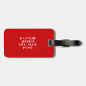 Gepäckmarke der britischen Flagge | Da war das gem Gepäckanhänger (Rückseite horizontal)