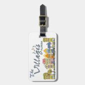Gepäckmarke der Dörfer florida Gepäckanhänger (Vorderseite vertikal)