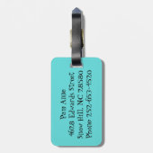 Gepäckmarke der modernen Raute Mitte des Jahrhunde Gepäckanhänger (Rückseite vertikal)