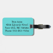 Gepäckmarke der modernen Raute Mitte des Jahrhunde Gepäckanhänger (Rückseite horizontal)