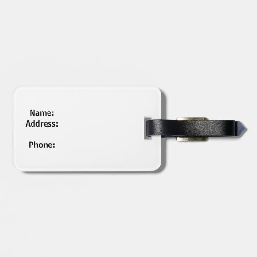 Gepäckmarke der Neon Colorado Gepäckanhänger (Rückseite horizontal)