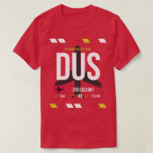 Gepäckmarke DUS Airport Code Düsseldorf T-Shirt (Design vorne)