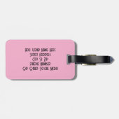 Gepäckmarke Eins-Mit Augen Monster Gepäckanhänger (Rückseite horizontal)